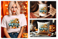 pumpkin truck png, fall harvest clipart, farmhouse autumn design, rustic truck sublimation, pumpkin patch png, cozy fall clipart, halloween fall design, thanksgiving png, autumn farmhouse clipart, rustic fall truck
