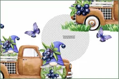 Truck png|Gnome with Blueberry sublimation| Gnome truck png Product Image 3