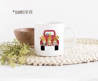 Autumn Gnomes Red Vintage Truck PNG Clipart Fall Gnome Product Image 5