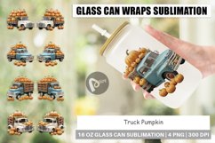 Glass Can Wraps Pumpkin Truck Product Image 1