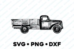 Laser Engrave Files Antique Truck SVG PNG DXF Product Image 1