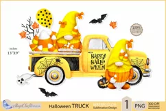 Halloween Truck clipart| Truck Candy Corn png|Gnomes clipart Product Image 1