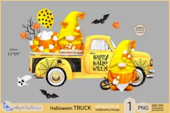 Halloween Truck clipart| Truck Candy Corn png|Gnomes clipart Product Image 2
