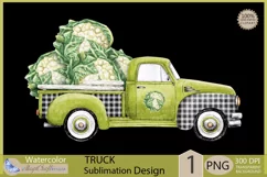 Truck png clipart |vegetables truck cauliflower sublimation Product Image 2
