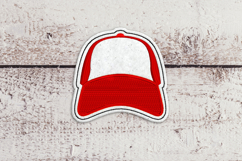 Trucker Hat ITH Feltie Applique Embroidery