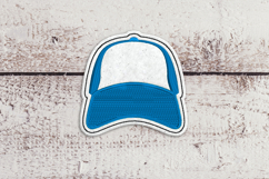 Trucker Hat ITH Feltie Applique Embroidery