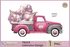 Truck png clipart |vegetables truck garlic sublimation Product Image 1