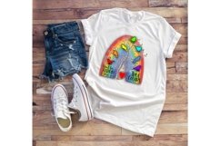 Don’t Be Afraid True Colors - A Rainbow Sublimation PNG File Product Image 2