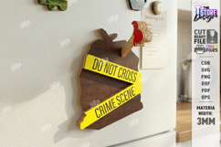 True Crime Laser Cut | Fridge Magnets | Horror &amp; Mystery SVG Product Image 10