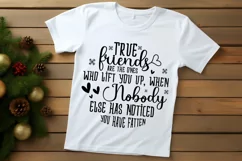 True Friends Are The Ones SVG ,Christmas SVG Design Product Image 3