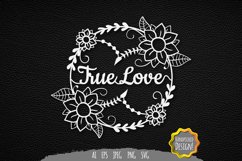True Love Papercut SVG Product Image 1