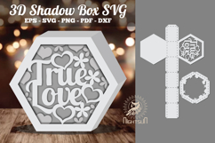 True Love Hexagon Shadow Box Product Image 1