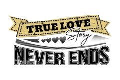 True Love Story Never Ends - T Shirt Design Product Image 2