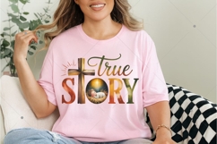True Story PNG,Coquette Jesus Christmas Png,Baby Jesus Png Product Image 3
