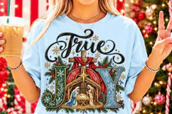Joy Jesus Nativity Christmas PNG | Vintage Christian Png Product Image 2