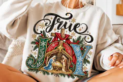 Joy Jesus Nativity Christmas PNG | Vintage Christian Png Product Image 3