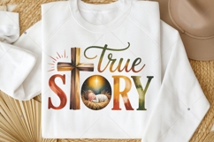 True Story PNG,Coquette Jesus Christmas Png,Baby Jesus Png Product Image 6