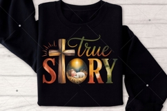 True Story PNG,Coquette Jesus Christmas Png,Baby Jesus Png Product Image 7