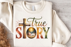 True Story PNG,Coquette Jesus Christmas Png,Baby Jesus Png Product Image 8