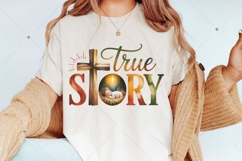 True Story PNG,Coquette Jesus Christmas Png,Baby Jesus Png Product Image 2