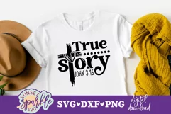 True Story John 3:16 SVG, DXF and PNG files| Easter svg file Product Image 1