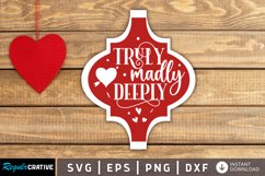 Truly madly deeply SVG, Arabesque Valentines SVG Design Product Image 1