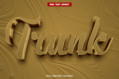 Trunk 3D editable text effect Product Image 1