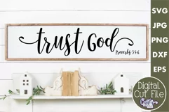 Proverbs 3 | Trust God Christian Farmhouse Home Sign Svg Product Image 1