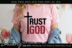 Trust God Christian Quote SVG Jesus Faith Cross T-shirt Mug Product Image 6