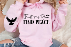Trust His plan find peace Sleeve SVG Design Product Image 3