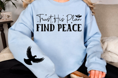 Trust His plan find peace Sleeve SVG Design Product Image 2