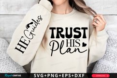 Trust His Plan Sleeve SVG, Christian SVG Design Product Image 1