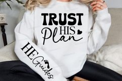 Trust His Plan Sleeve SVG, Christian SVG Design Product Image 2