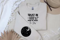 Starry Night Sky Sleeve SVG, God SVG Design, Faith SVG Product Image 2
