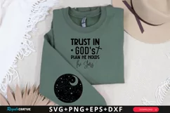 Starry Night Sky Sleeve SVG, God SVG Design, Faith SVG Product Image 1