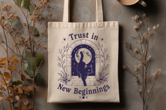 Trust In New Beginnings SVG - Celestial Cat Mystical PNG Product Image 3