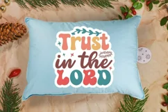 Trust In The Lord Stickers SVG , Christian SVG Design Product Image 3