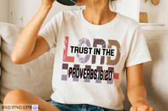 Trust In The Lord Proverbs 16:20 SVG PNG Bible Verse Design Product Image 3