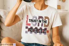 Trust In The Lord Proverbs 16:20 SVG PNG Bible Verse Design Product Image 3