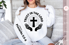 Trust in the Lord Sleeve SVG, Christian SVG, Bible Verse SVG Product Image 1