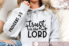 Trust in the Lord Sleeve SVG Design Product Image 1