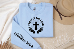 Trust in the Lord Sleeve SVG, Christian SVG, Bible Verse SVG Product Image 3