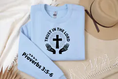 Trust in the Lord Sleeve SVG, Christian SVG, Bible Verse SVG Product Image 3