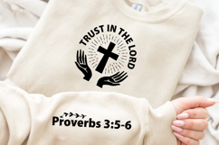 Trust in the Lord Sleeve SVG, Christian SVG, Bible Verse SVG Product Image 2