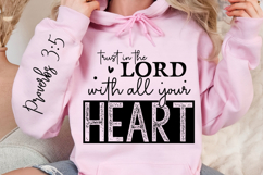 Trust In The Lord With All Sleeve SVG Design Product Image 3