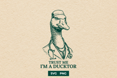 Funny Ducktor Goose SVG Medical Pun Design Product Image 1