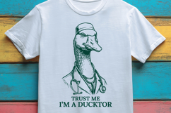 Funny Ducktor Goose SVG Medical Pun Design Product Image 3