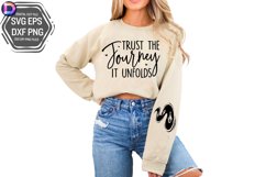 Trust the journey Sleeve SVG, Motivational Sleeve SVG Product Image 3