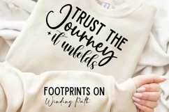 Trust The Journey Sleeve SVG, Motivational SVG Design Product Image 2