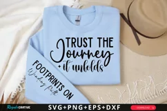 Trust The Journey Sleeve SVG, Motivational SVG Design Product Image 1